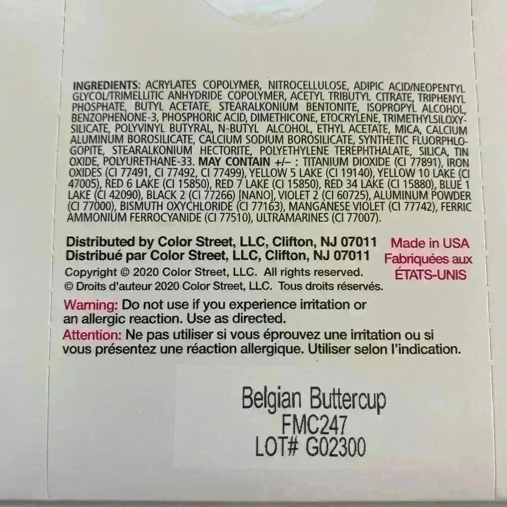 Color Street Belgium Buttercup - Picture 5 of 5